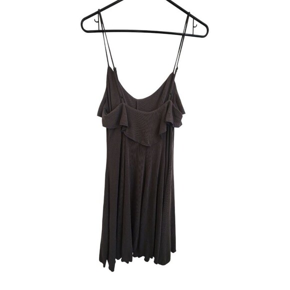 Sadie & Sage Anthropologie Dress Women Medium Ruffle Green Mini Strappy Summer - Picture 2 of 7